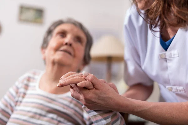 Support of the elderly — Stock Photo, Image