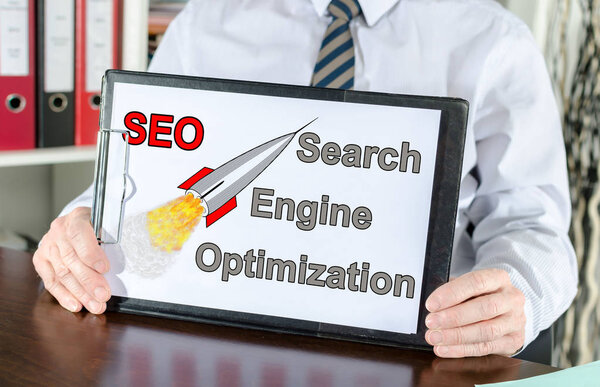 Концепция Seo на планшете