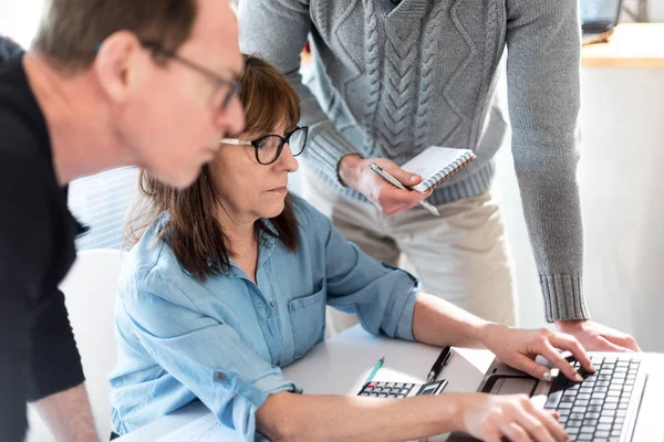 Geschäftsleute arbeiten zusammen — Stockfoto