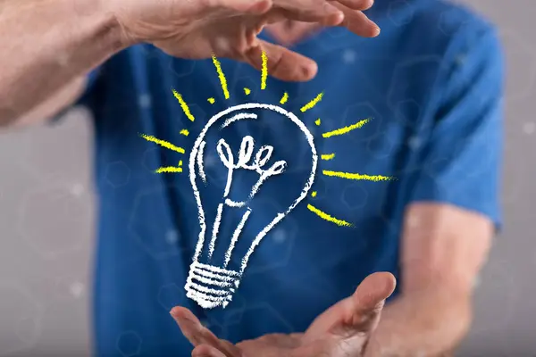 Concept of bright idea