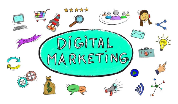 Concepto de Marketing Digital — Foto de Stock