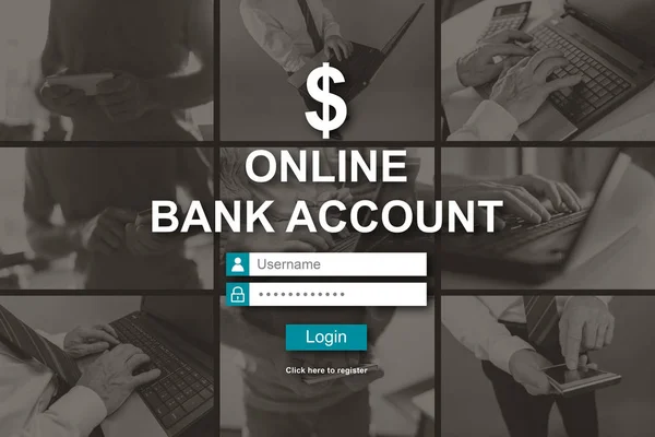 オンライン銀行口座の概念 — ストック写真
