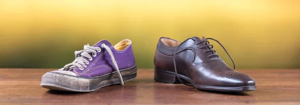 Olika stil av skor koncept — Stockfoto