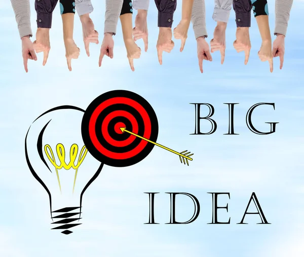 Big idea concept on a wall