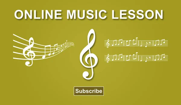 Concept of online music lesson