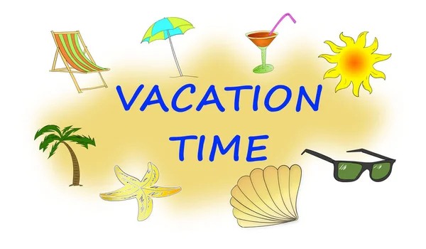 Concept of vacation time — Stock Photo, Image