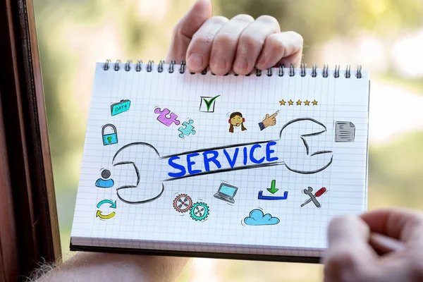 Müşteri hizmet kavramı üzerinde bir not defteri