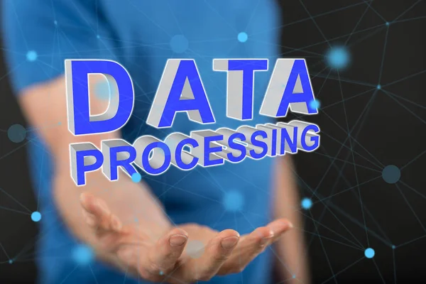 Conceito de processamento de dados — Fotografia de Stock