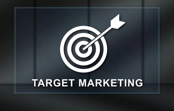 Begrip target marketing — Stockfoto