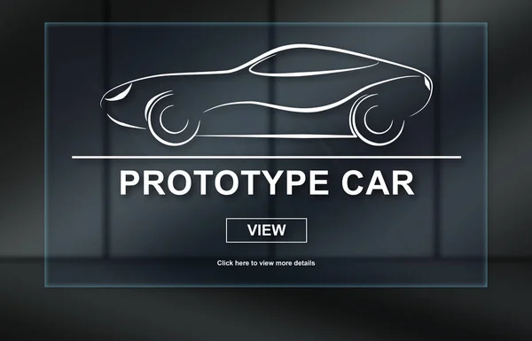 Concept of prototype car — Stock Photo, Image