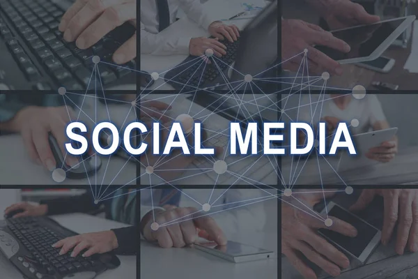 Konzept der sozialen Medien — Stockfoto