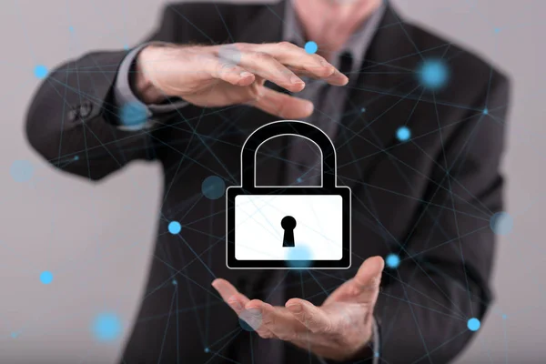 Concetto di sicurezza informatica — Foto Stock