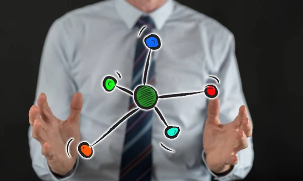 Concept of network — Stock Photo, Image