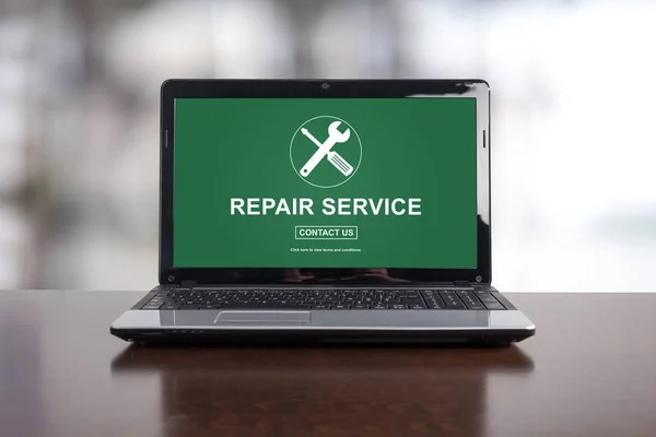 Reparatie dienstverleningsconcept op een laptop — Stockfoto