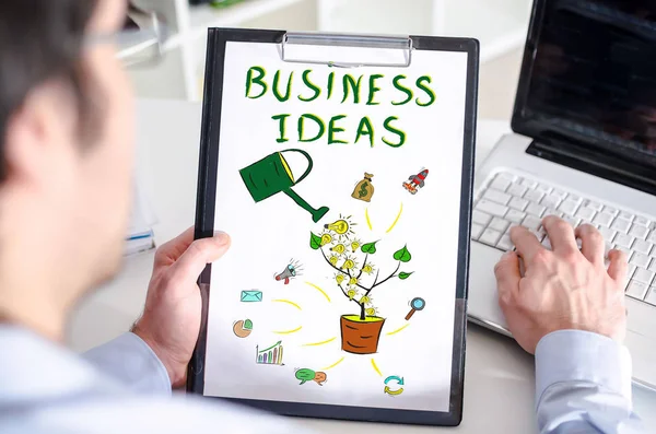 Idee di business concetto negli appunti — Foto Stock