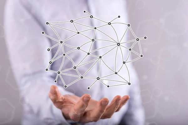 Concept of virtual network — Stock Photo, Image