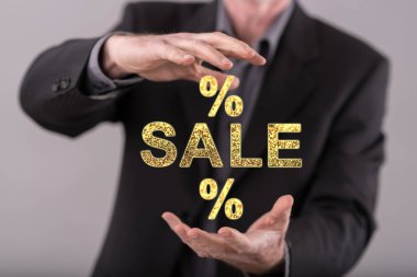 İndirimler ve satış konsepti