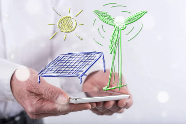 Concept of green energy — Stock Photo, Image