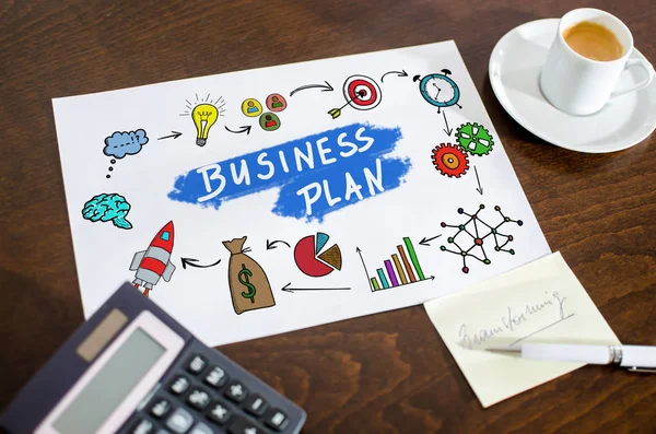 Businessplan-Konzept auf Papier — Stockfoto