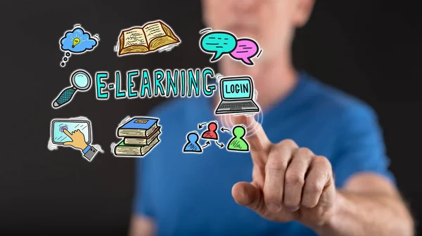 Ember egy e-learning koncepció — Stock Fotó