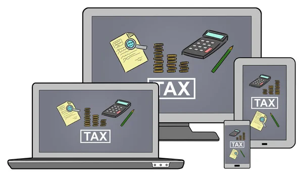 Steuerkonzept auf verschiedenen Geräten — Stockfoto