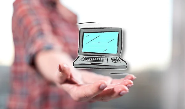 Concept of computer — Stock Photo, Image