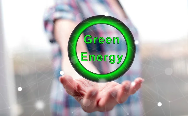 녹색 에너지의 개념 — 스톡 사진