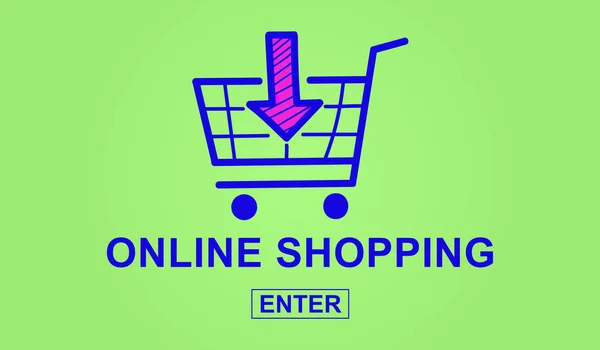 Concetto di shopping online — Foto Stock