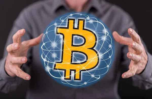 Bitcoin 화폐의 개념 — 스톡 사진