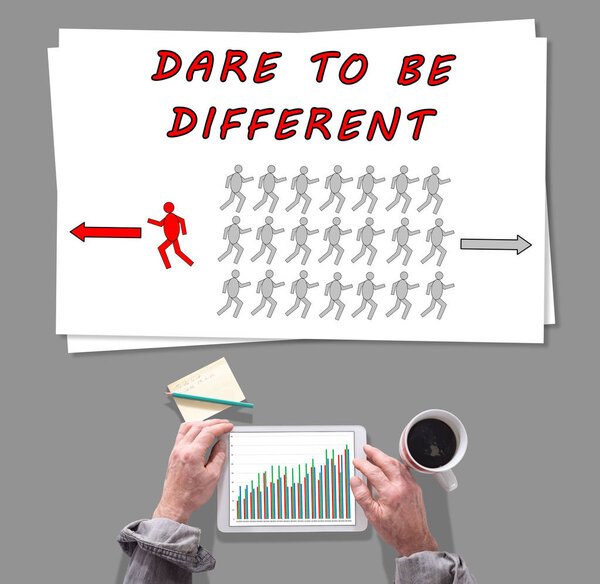 Осмелюсь быть другим понятием, помещенным на стол
