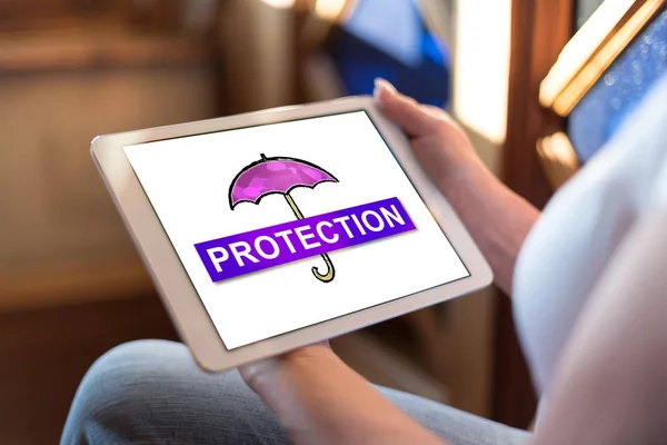 Protection concept on a tablet