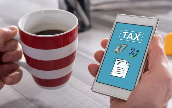 Steuerkonzept auf dem Smartphone — Stockfoto