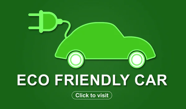 Concept of eco friendly car — Stock Photo, Image