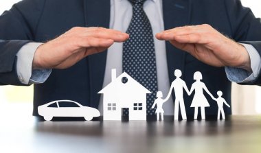 Aile, ev ve araba sigortası kavramı