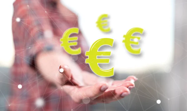 Koncepcja euro — Zdjęcie stockowe
