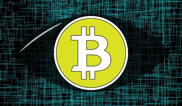 Bitcoin kavramı — Stok fotoğraf