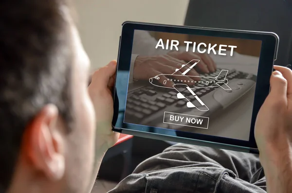 Concept of air ticket booking