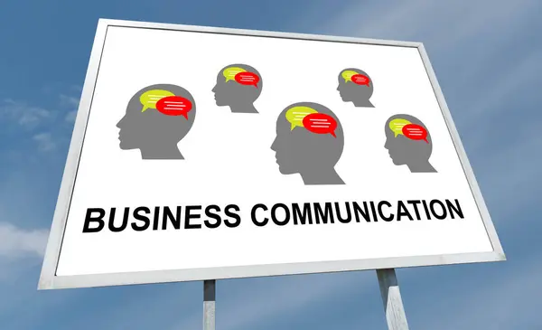 Concepto de comunicación empresarial en una cartelera —  Fotos de Stock
