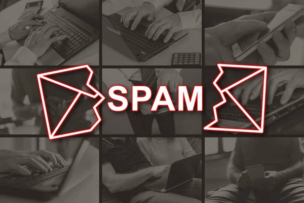 Koncepcja spamu — Zdjęcie stockowe