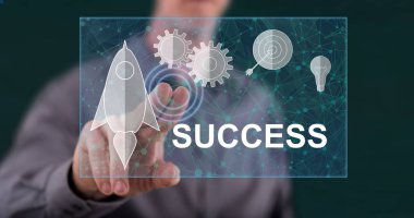 Adam bir iş başarı kavramı dokunmadan