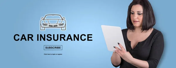 Concept of car insurance — Stock Photo, Image