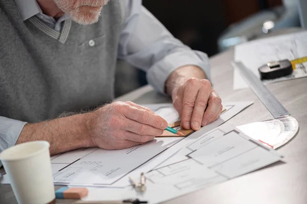 Architect working on a project — Stock Photo, Image