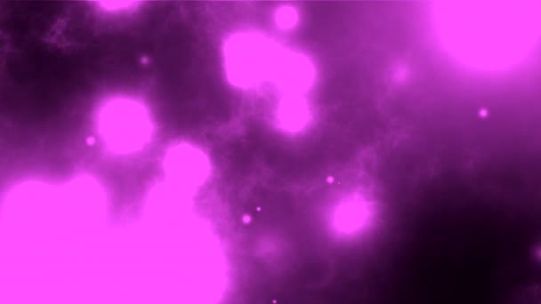 Fondo magenta abstracto de nebulosas en movimiento, animación en bucle — Vídeo de stock