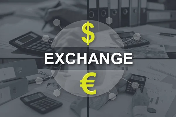 Begreppet exchange — Stockfoto