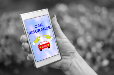 Bir akıllı araç sigorta kavramı