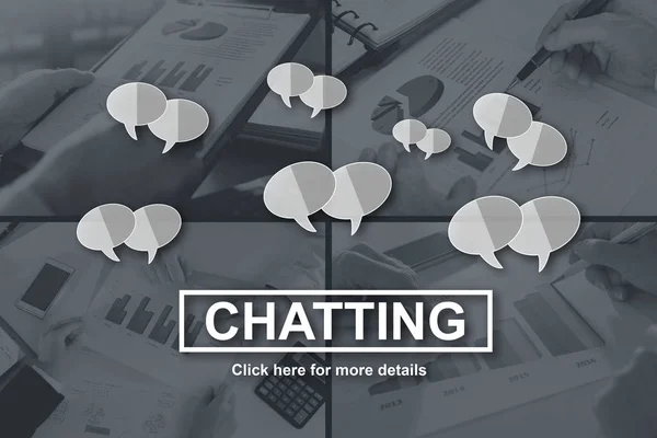 Concept of chatting — Stock Photo, Image