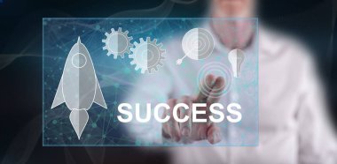 Adam bir iş başarı kavramı dokunmadan