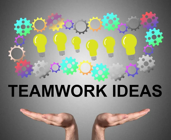 Open Hands Sustaining Teamwork Idea Concept — Stock Photo, Image