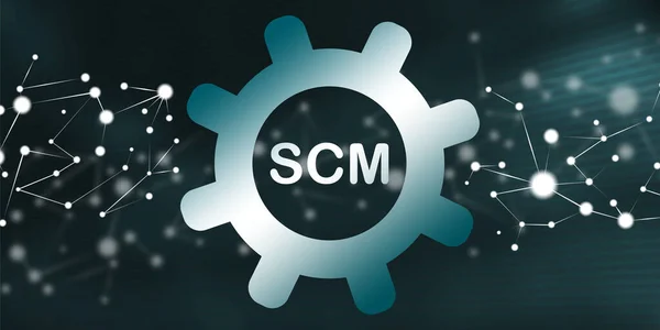 Illustratie Van Een Scm Concept — Stockfoto