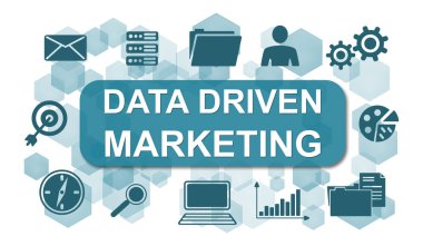 Illustration of a data driven marketing concept clipart